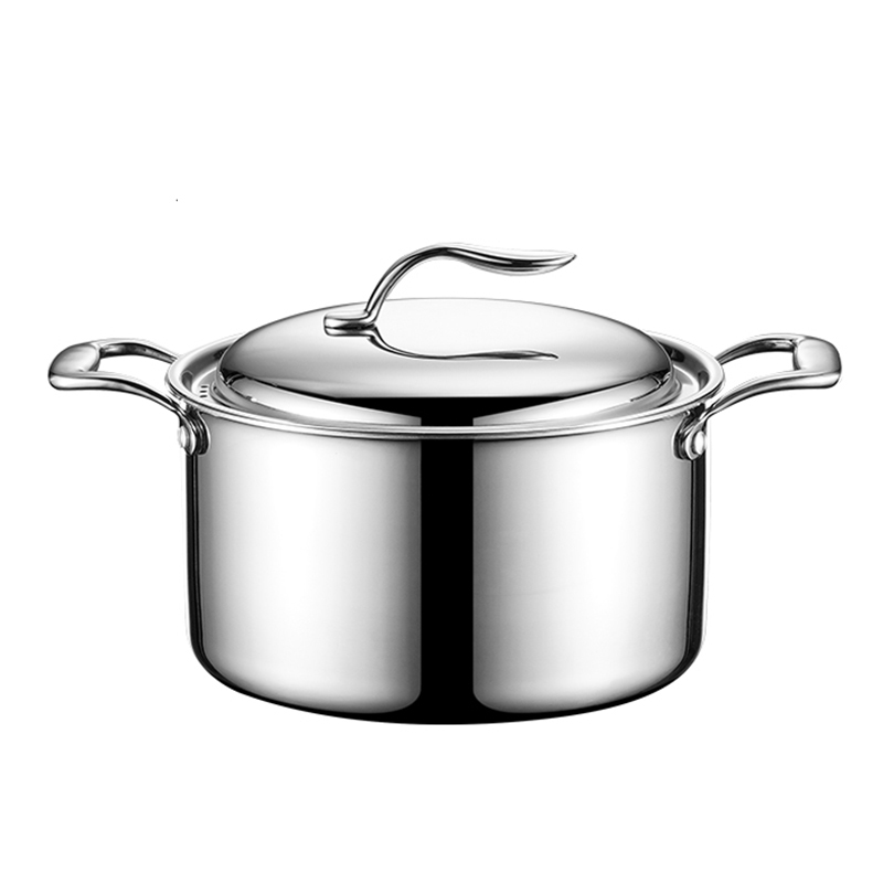 Straight Soup Pot with Stainless Steel  Lid