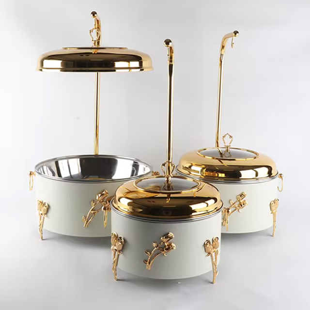 Rose-patterned hanging cover  chafing dish