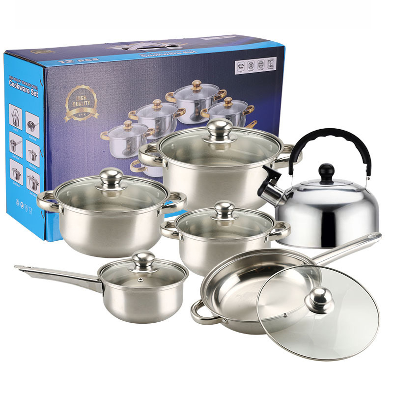 tube handle cookware set 12pcs | Color Options | Color Options