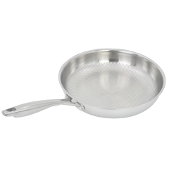 304 Triple-Layer Steel Frying Pan Smooth Surface