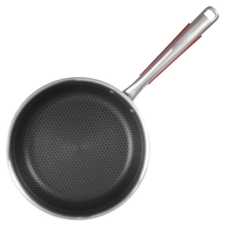 304 Triple-Layer Steel Double-Sided Screen Frying Pan