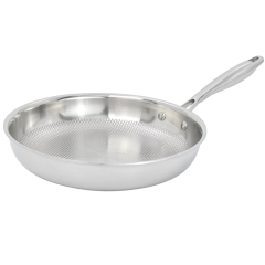 304 Triple-Layer Steel Frying Pan Smooth Surface