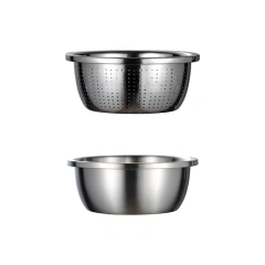 304 Stainless Steel Basin Household Thickening Cooking Kneading Kitchen Wash Basin Soup Leaching Egg Basin Wholesale