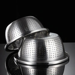304 Stainless Steel Basin Household Thickening Cooking Kneading Kitchen Wash Basin Soup Leaching Egg Basin Wholesale