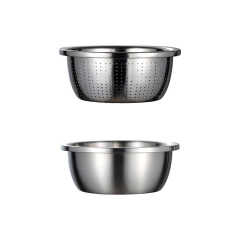 304 Stainless Steel Basin Household Thickening Cooking Kneading Kitchen Wash Basin Soup Leaching Egg Basin Wholesale