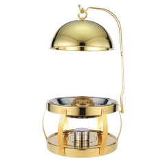 8L Gold Stainless Steel Insulated Chafing dish
