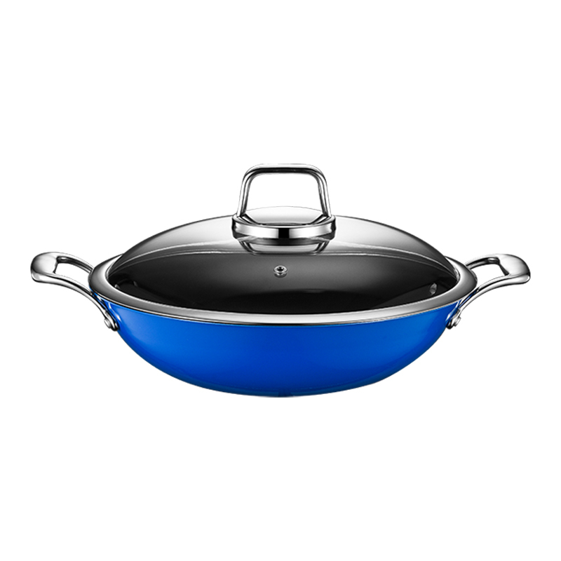 Three-layer Stainless Steel Wok and Frying Pan | Color Options