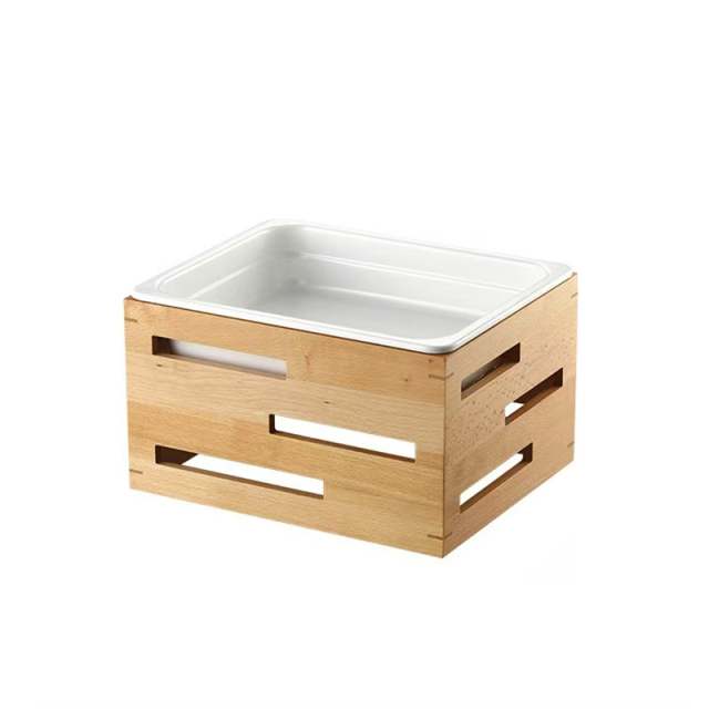 Middle Wooden Dessert Stand 1/2