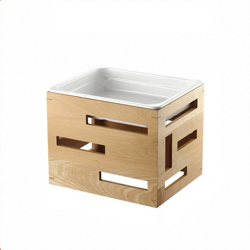 Large Wooden Dessert Stand 1/2