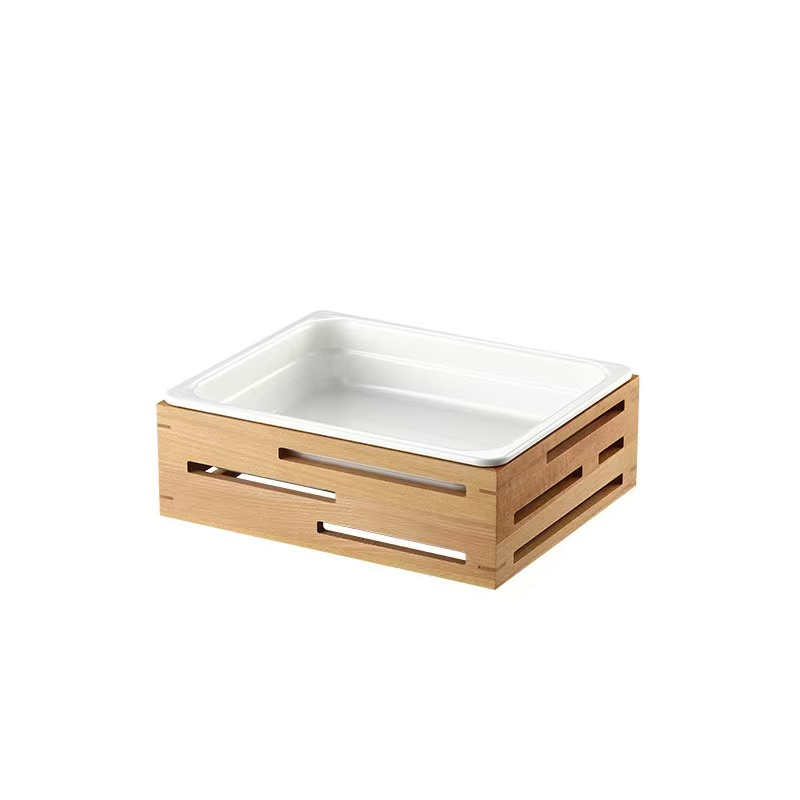 Small Wooden Dessert Stand 1/2