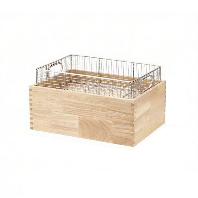 Large double-Sided Oak Wooden Box