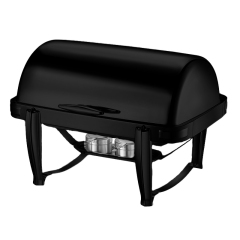 9L  Model C Black Stainless Steel  filp-top chafing dish