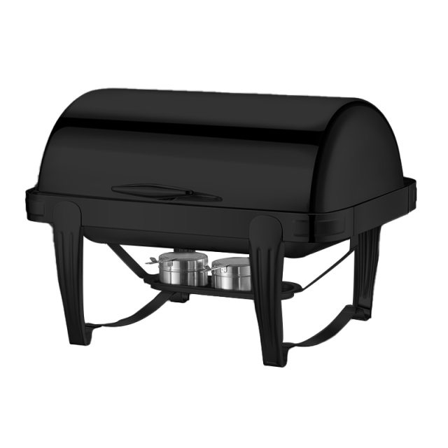 9L  Model B Black Stainless Steel  filp-top chafing dish