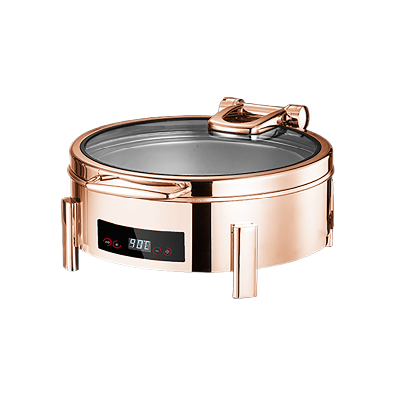 6L Round Suqare-Foot Digital Electric Chafing Dish | Color Options