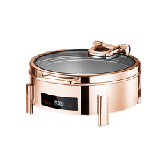 6L Round Suqare-Foot Digital Electric Chafing Dish | Color Options