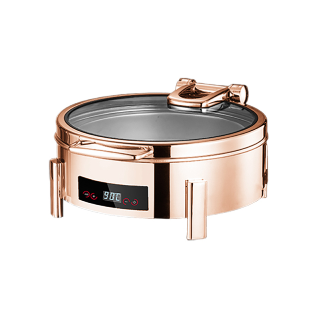 6L Round Suqare-Foot Digital Electric Chafing Dish | Color Options
