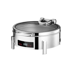 6L Round Suqare-Foot Digital Electric Chafing Dish | Color Options