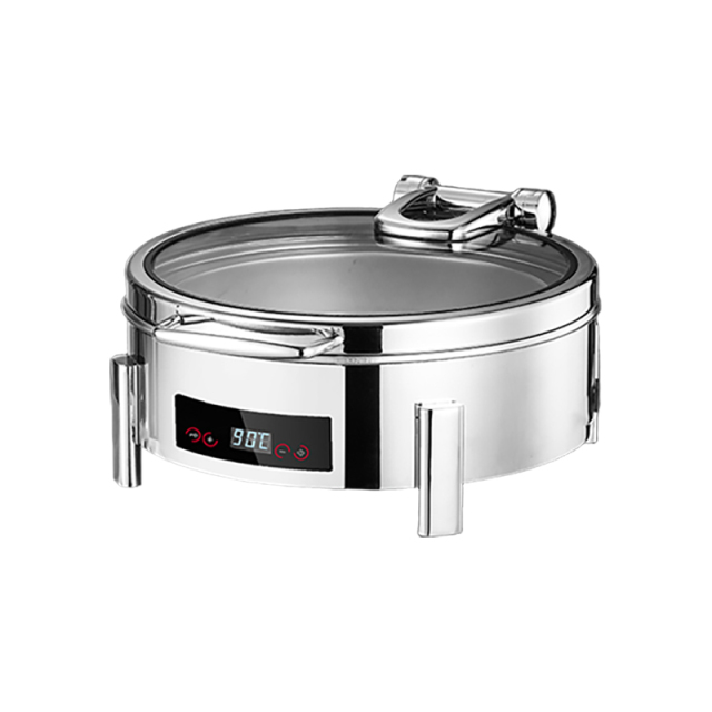 6L Round Suqare-Foot Digital Electric Chafing Dish | Color Options