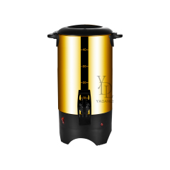 40-Cup Type B Single Wall Stainless Steel Hot Water Boiler with Temperature Control, Commercial Buffet Beverage Equipment | Factory Wholesale & OEM Available | Color Options