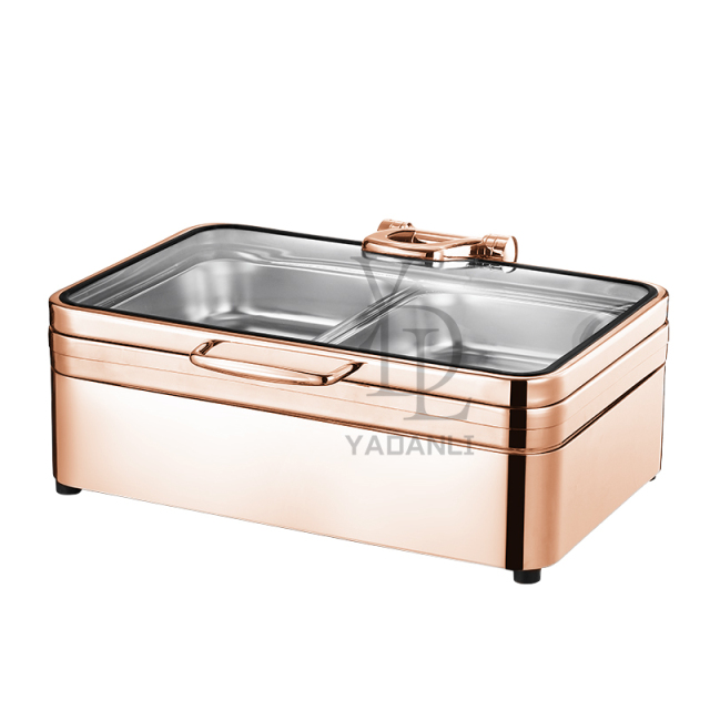 Rectangle  Rose gold -stainless steel electric heating  - 4016RG