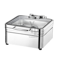Square  Silver -stainless steel electric heating  - 4017S