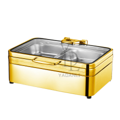 Rectangle -Gold- stainless steel electric heating - 4016G