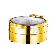 Round  Gold -stainless steel electric heating - 4018G