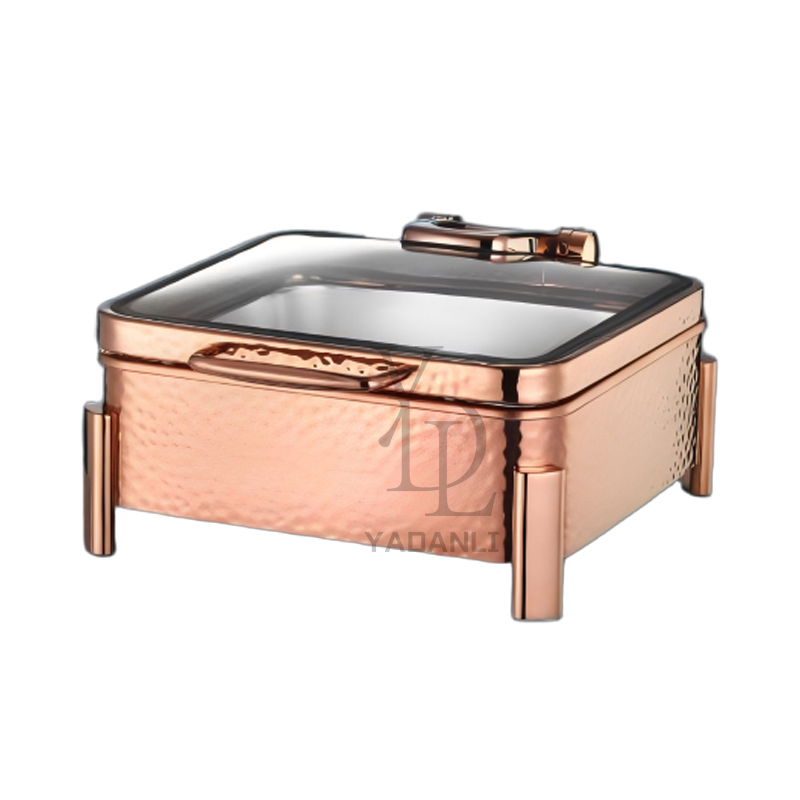 6L Round foot Hammer Texture Electric Chafing Dish | Color Options
