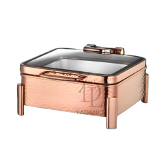 6L Round foot Hammer Texture Electric Chafing Dish | Color Options