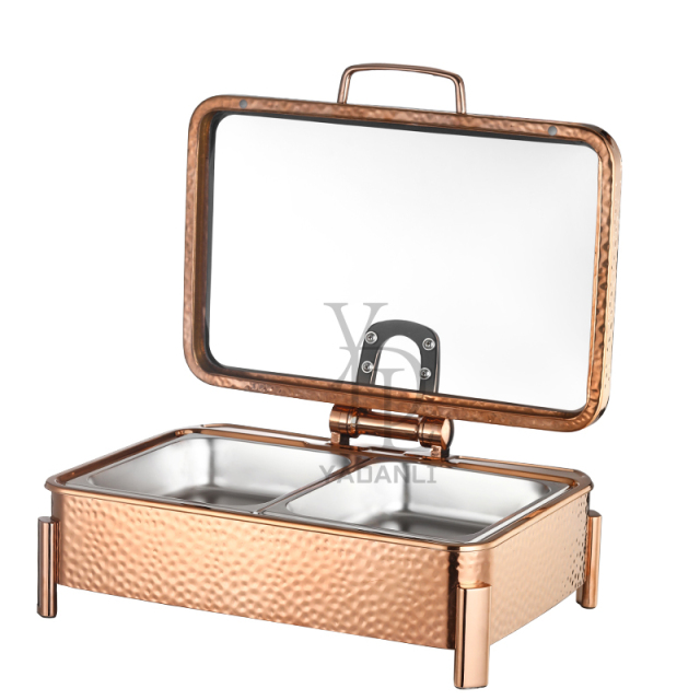 9L Round foot Hammer Texture Electric Chafing Dish | Color Options