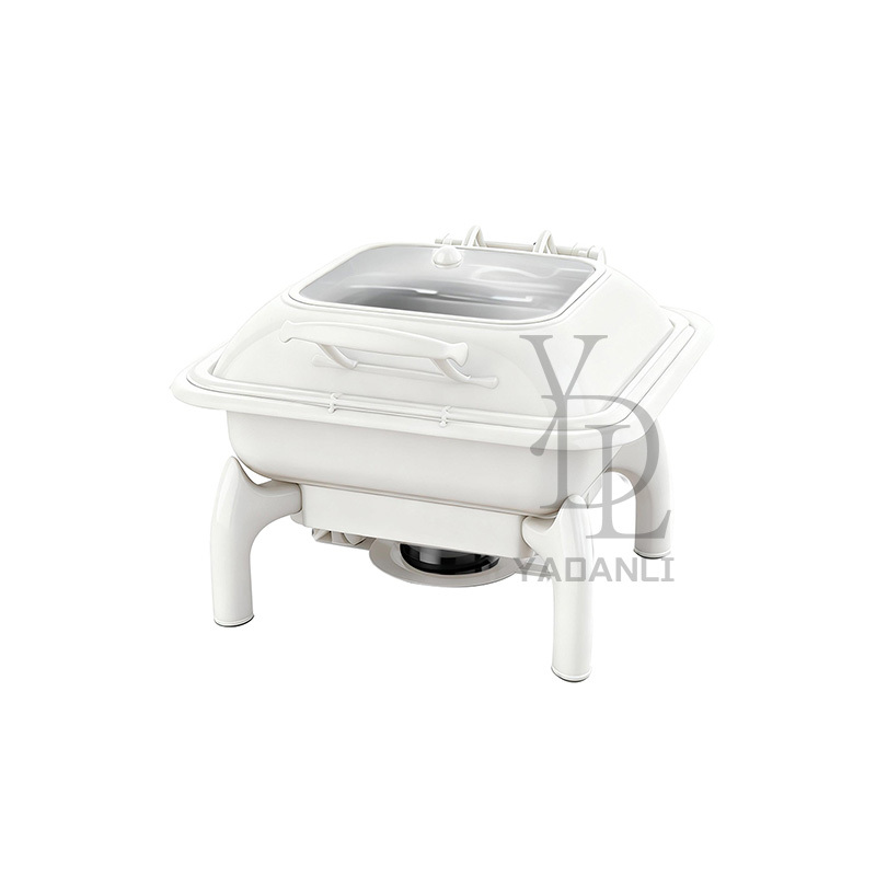 6L Square Stainless Steel Removable Base Chafing Dish | Color Options