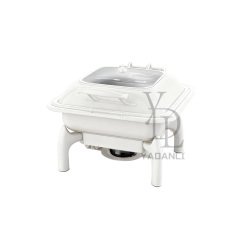 6L Square Stainless Steel Removable Base Chafing Dish | Color Options