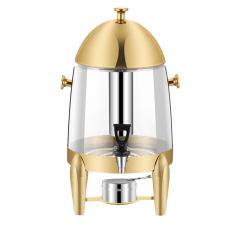 12L Clear PC Stainless Steel Juice Dispenser with Spigot, Commercial Buffet Beverage Server | Factory Wholesale & OEM Available