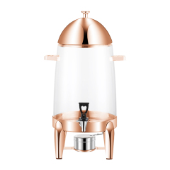 19L Clear PC Stainless Steel Juice Dispenser with Spigot, Commercial Buffet Beverage Server | Factory Wholesale & OEM Available