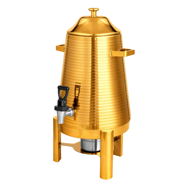 13L Ribbed Stainless Steel Juice Dispenser with Spigot, Commercial Buffet Beverage Server | Factory Wholesale & OEM Available