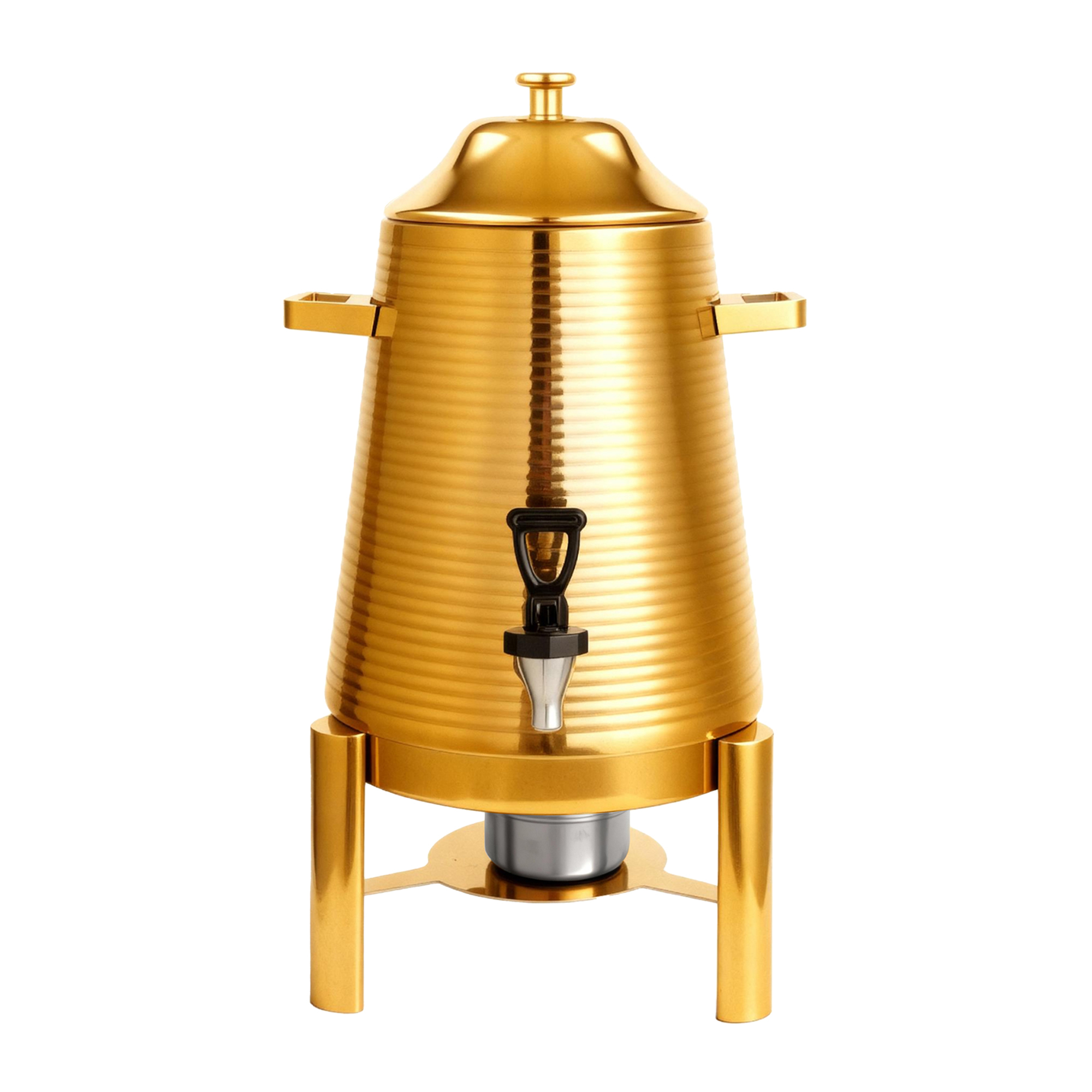 13L Ribbed Stainless Steel Juice Dispenser with Spigot, Commercial Buffet Beverage Server | Factory Wholesale & OEM Available