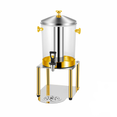 8L Clear PC Stainless Steel Juice Dispenser with Spigot, Commercial Buffet Beverage Server | Factory Wholesale & OEM Available