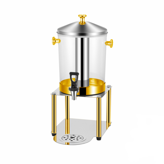 8L Clear PC Stainless Steel Juice Dispenser with Spigot, Commercial Buffet Beverage Server | Factory Wholesale & OEM Available