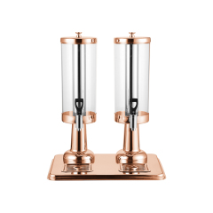 6L Double Head Clear PC Beverage Dispenser, Commercial Buffet Beverage Server | Factory Wholesale & OEM Available