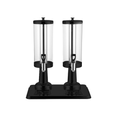 6L Double Head Clear PC Beverage Dispenser, Commercial Buffet Beverage Server | Factory Wholesale & OEM Available