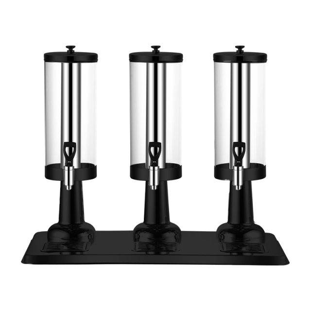 9L Triple Head Clear PC Beverage Dispenser, Commercial Buffet Beverage Server | Factory Wholesale & OEM Available