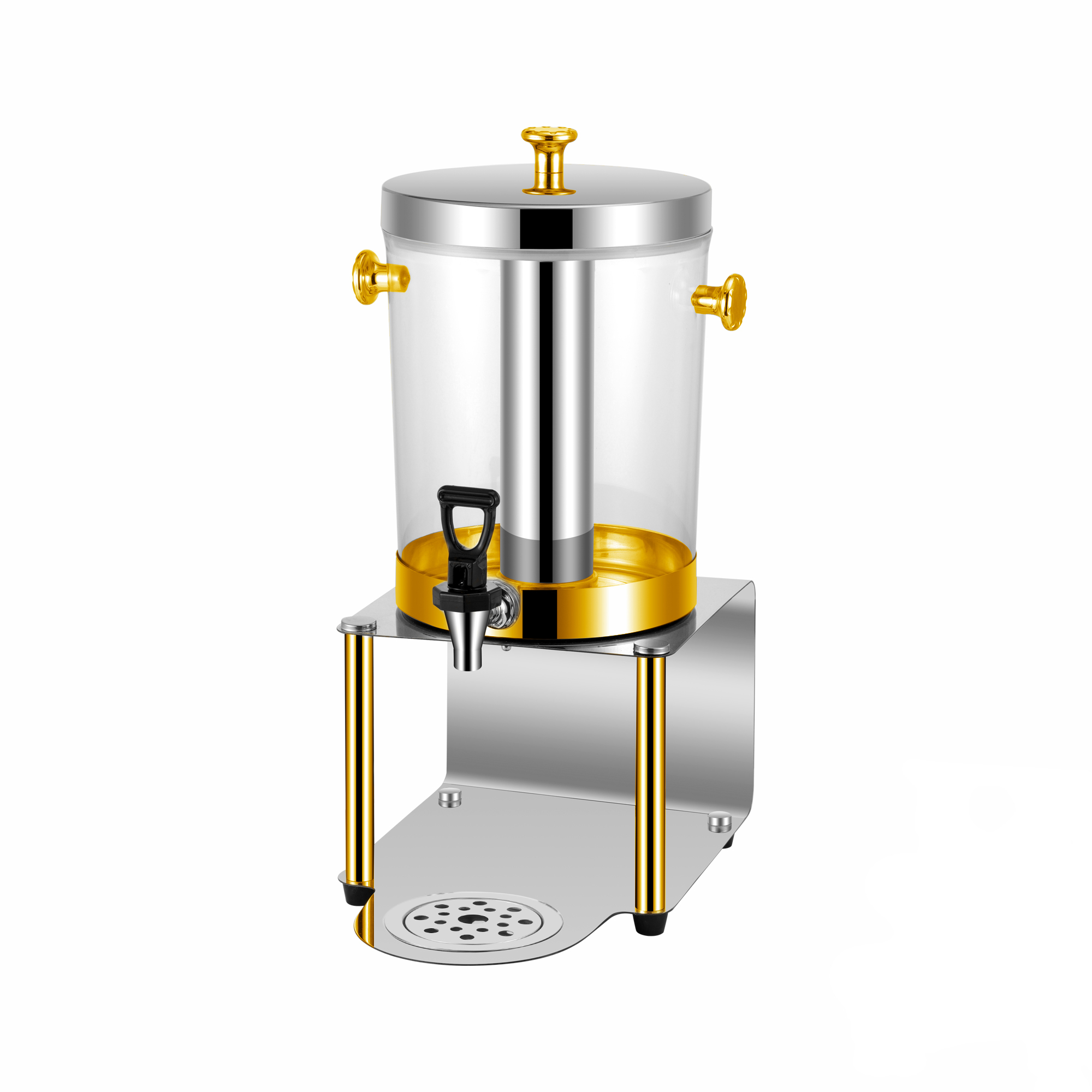 8L Foldable Stand Stainless Steel Juice Dispenser with Spigot, Commercial Buffet Beverage Server | Factory Wholesale & OEM Available
