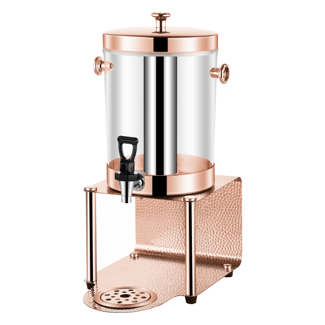 8L Hammered Stainless Steel Juice Dispenser with Spigot, Commercial Buffet Beverage Server | Factory Wholesale & OEM Available