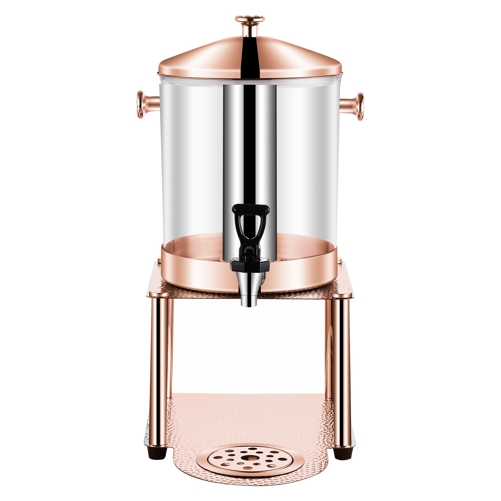 8L Clear PC Stainless Steel Juice Dispenser with Spigot, Commercial Buffet Beverage Server | Factory Wholesale & OEM Available