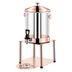 8L Clear PC Stainless Steel Juice Dispenser with Spigot, Commercial Buffet Beverage Server | Factory Wholesale & OEM Available