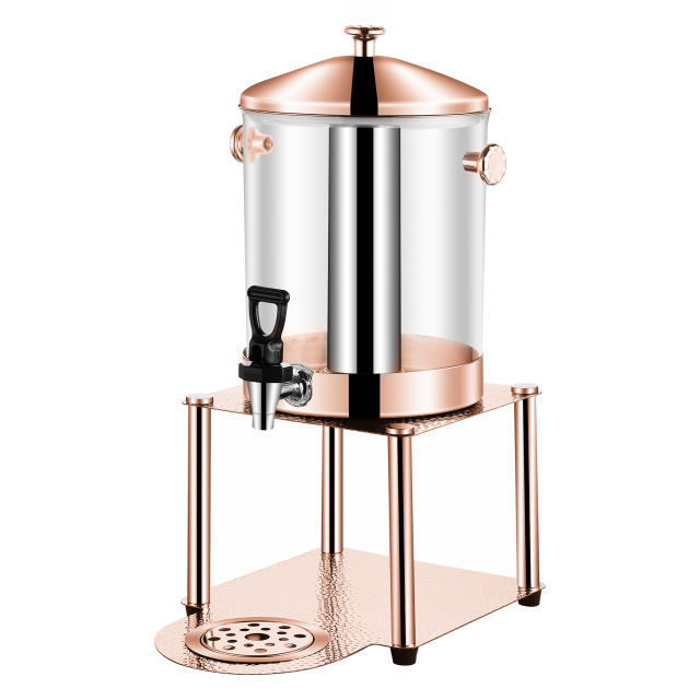 8L Clear PC Stainless Steel Juice Dispenser with Spigot, Commercial Buffet Beverage Server | Factory Wholesale & OEM Available