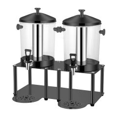 YT-JDA16 Korean Style 16L B Type Silver Double Tank Juice Dispenser, Commercial Buffet Beverage Server | Factory Wholesale & OEM Available