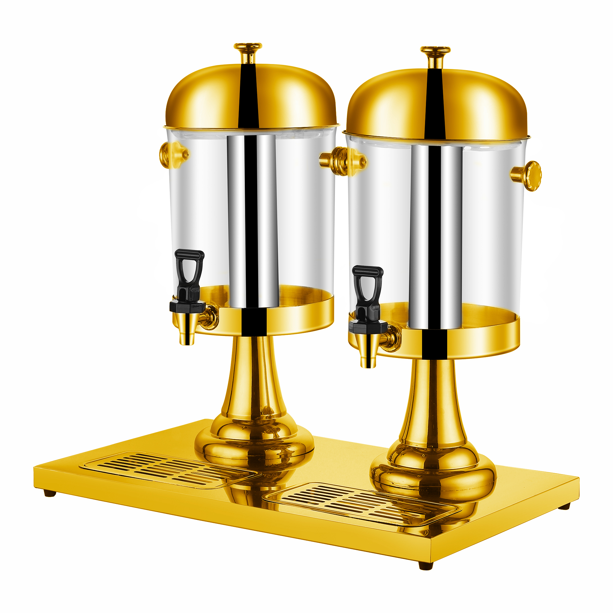 Classic 16L (2×8L) Double-Tank Juice Dispenser, Commercial Buffet Beverage Server with Elegant Pedestal Base | Factory Wholesale & OEM Available
