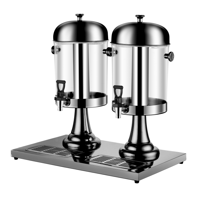 Classic 16L (2×8L) Double-Tank Juice Dispenser, Commercial Buffet Beverage Server with Elegant Pedestal Base | Factory Wholesale & OEM Available