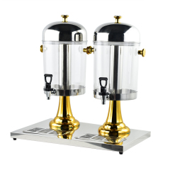 Classic 16L (2×8L) Double-Tank Juice Dispenser, Commercial Buffet Beverage Server with Elegant Pedestal Base | Factory Wholesale & OEM Available